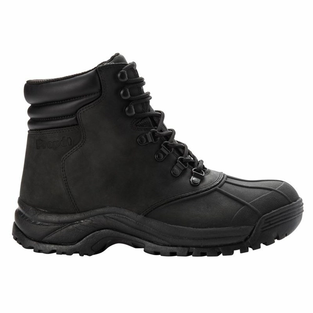 Botas Propet Blizzard Mid Encaje Hombre Negras | REXO-46502