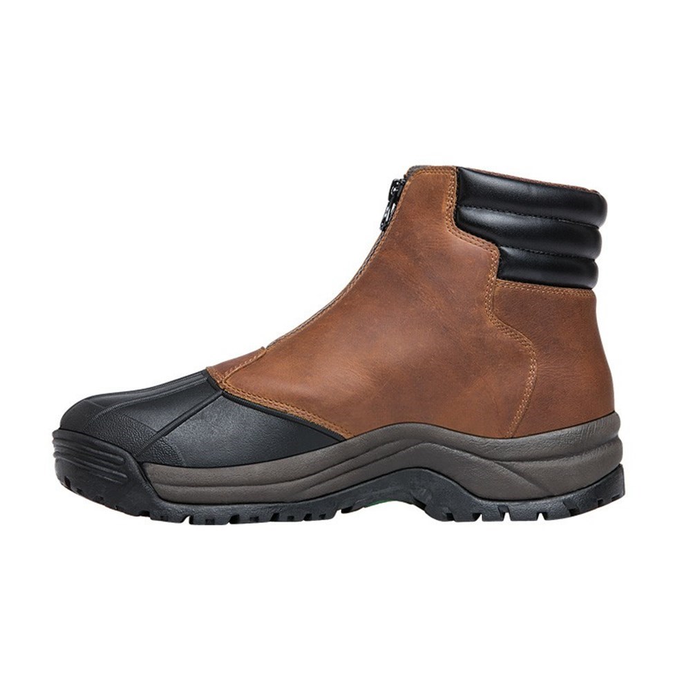 Botas Propet Blizzard Mid Zip Hombre Marrones Negras | UMDN-52610