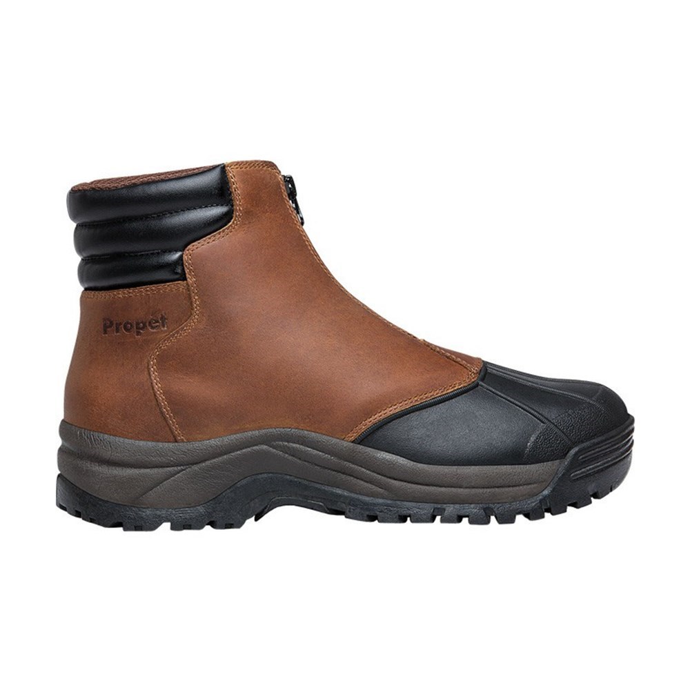 Botas Propet Blizzard Mid Zip Hombre Marrones Negras | UMDN-52610