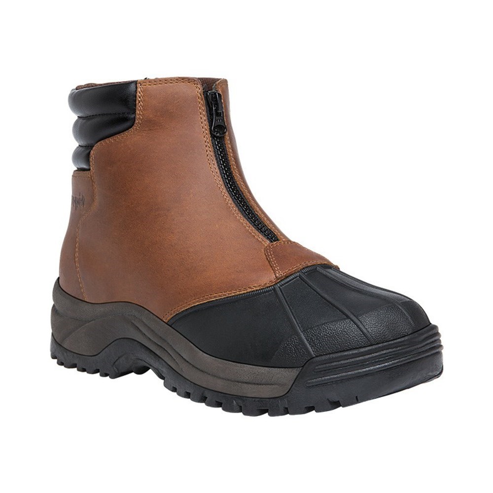 Botas Propet Blizzard Mid Zip Hombre Marrones Negras | UMDN-52610