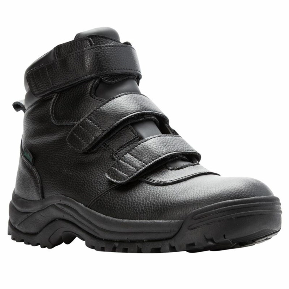 Botas Propet Cliff Walker Altas Correa Hombre Negras | BCJK-72463