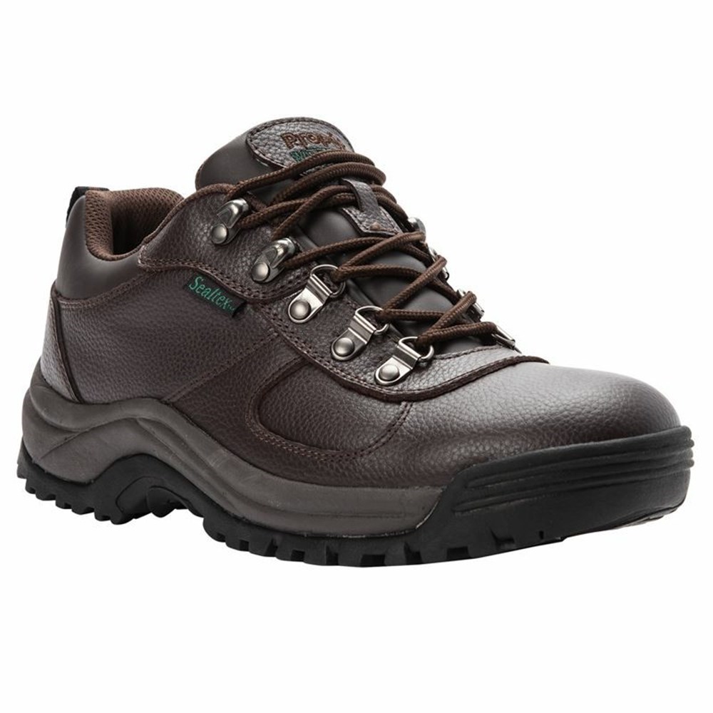 Botas Propet Cliff Walker Low Hombre Marrones | DHPJ-10745