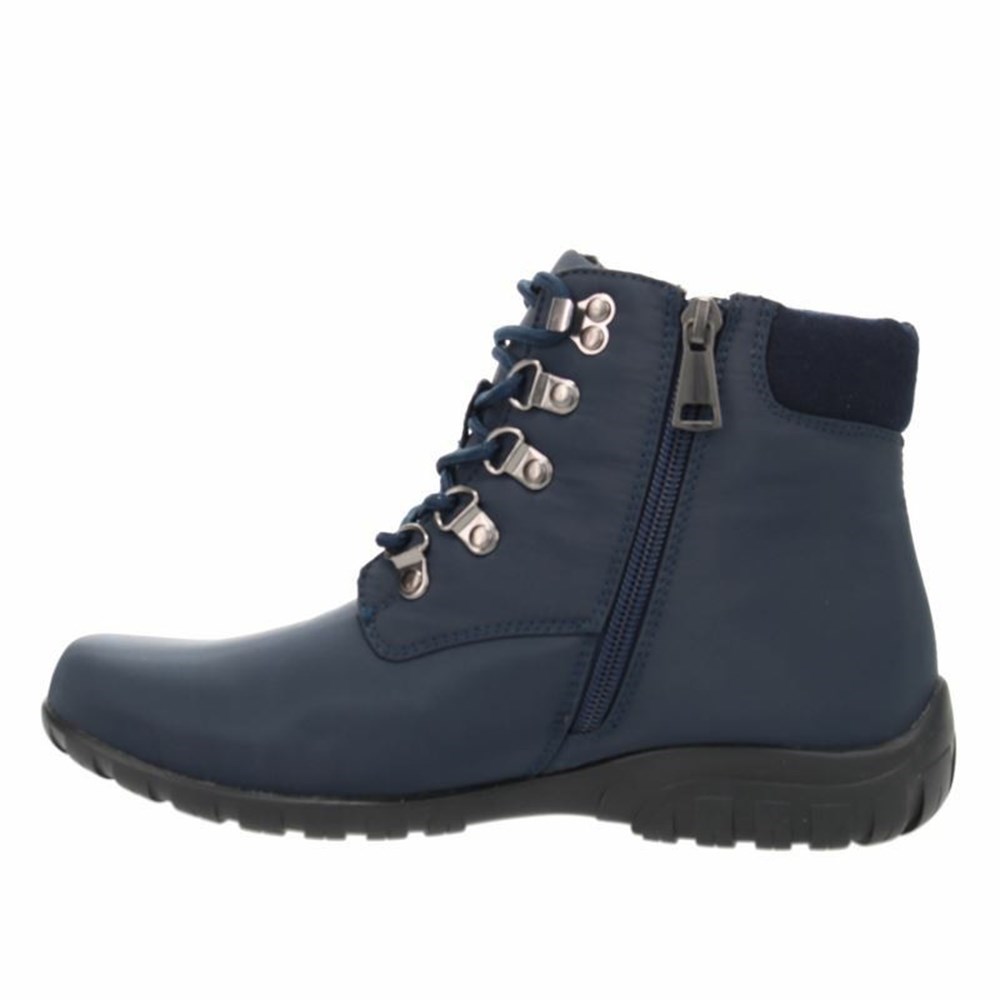 Botas Propet Dani Ankle Encaje Mujer Azul Marino | JDOY-27150