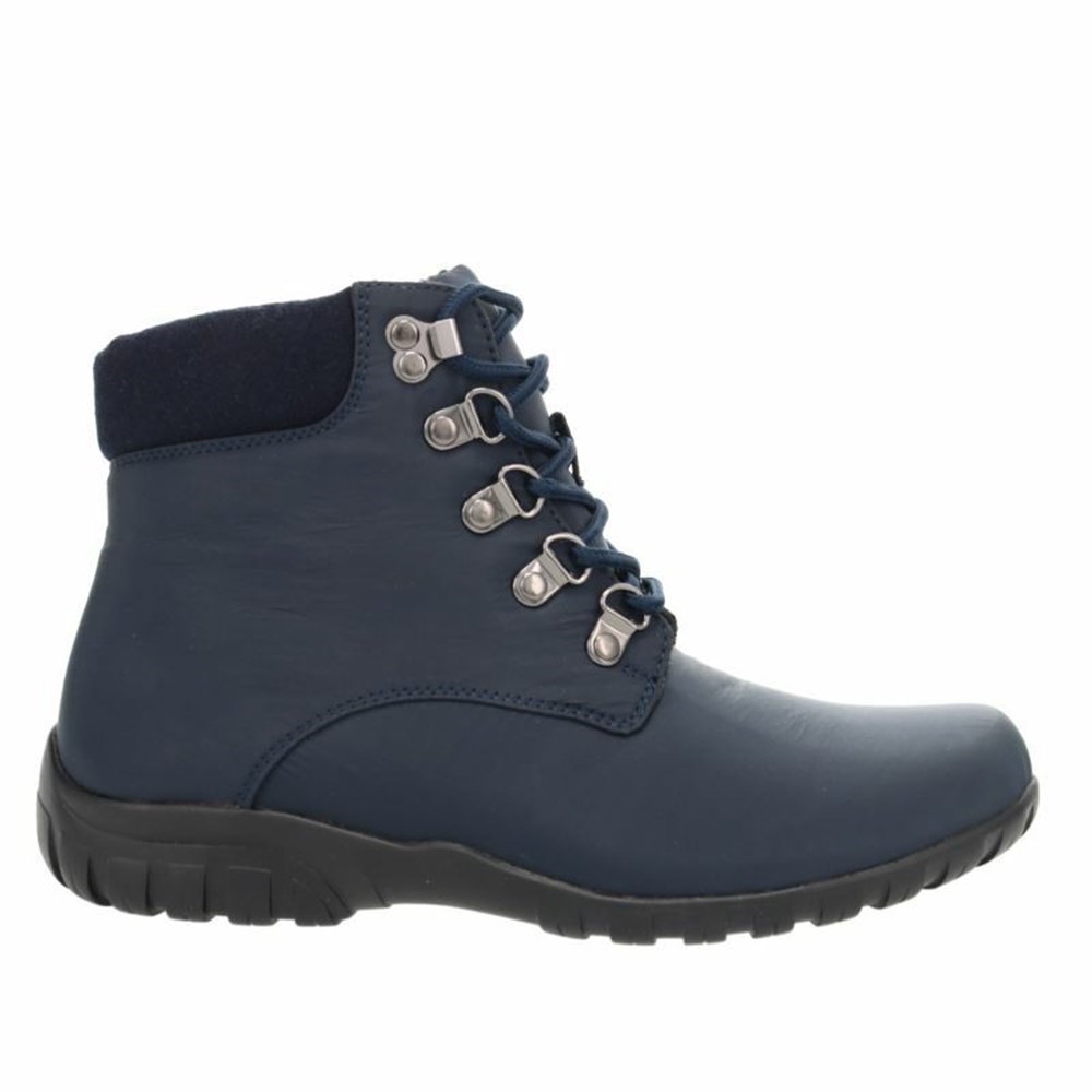 Botas Propet Dani Ankle Encaje Mujer Azul Marino | JDOY-27150