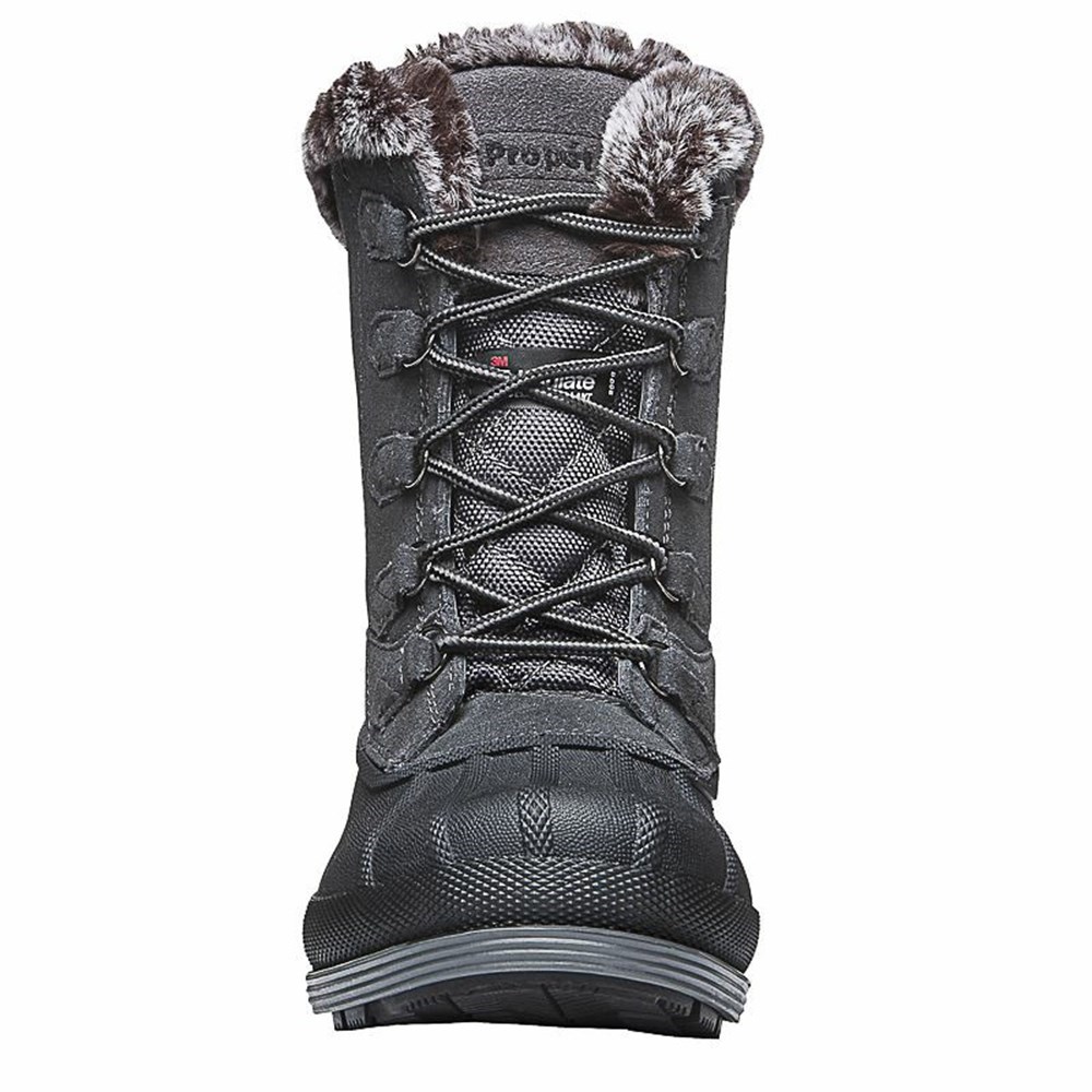 Botas Propet Lumi Altas Encaje Mujer Gris | IVGQ-57234