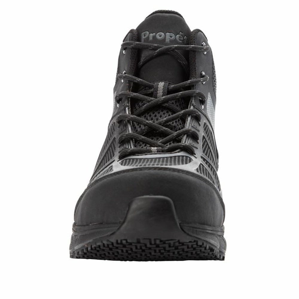 Botas Propet Seeley Hi Hombre Gris Oscuro Negras | DQMC-53247