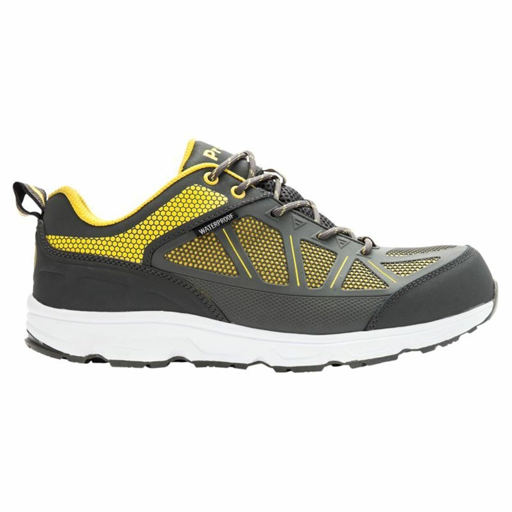 Botas Propet Seeley Hombre Gris Amarillo | KCYD-46301