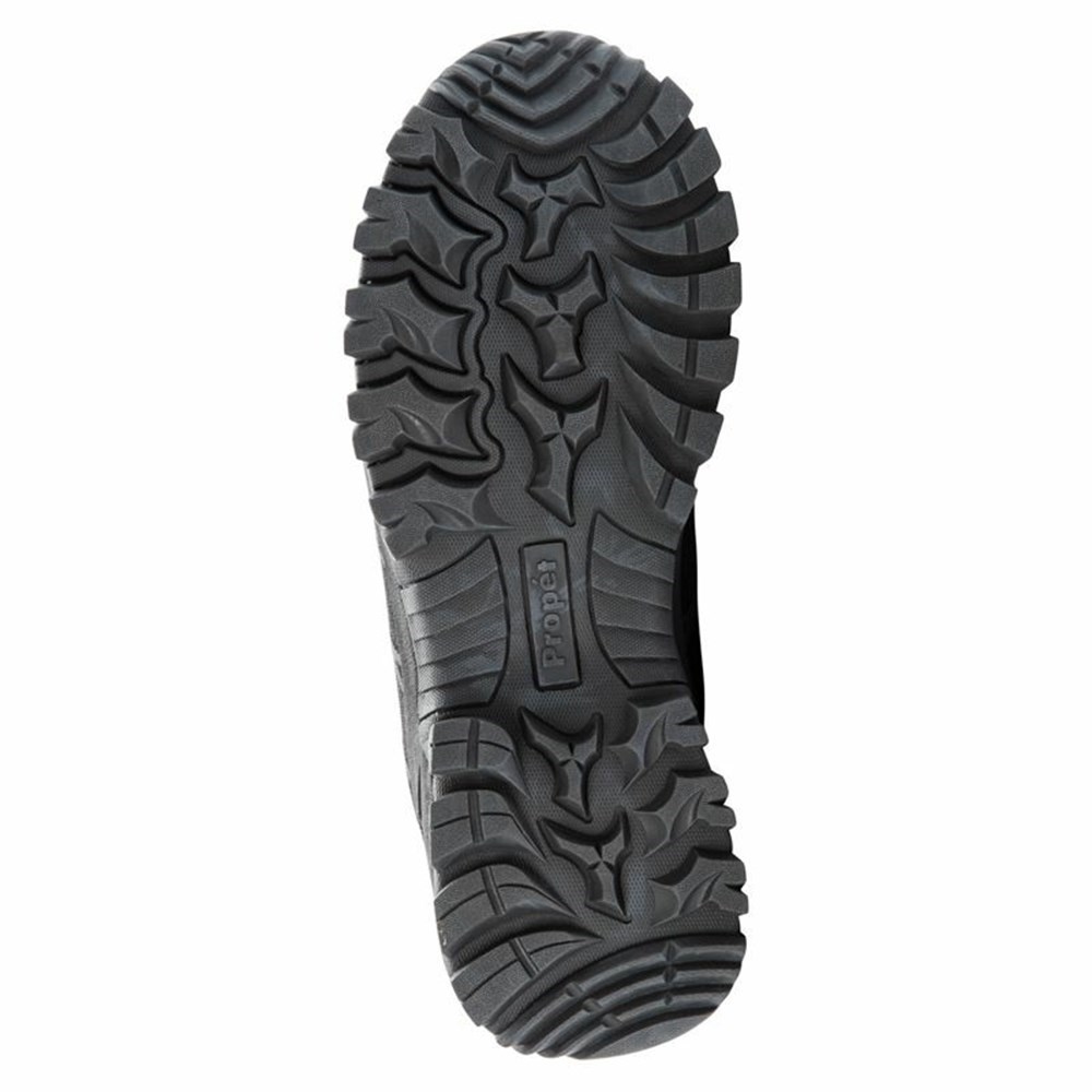 Botas Propet Traverse Hombre Negras Gris | ELKA-68475