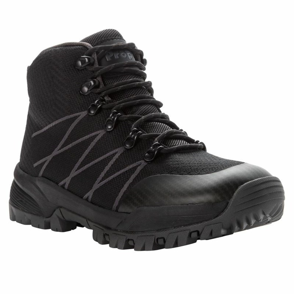 Botas Propet Traverse Hombre Negras Gris | ELKA-68475