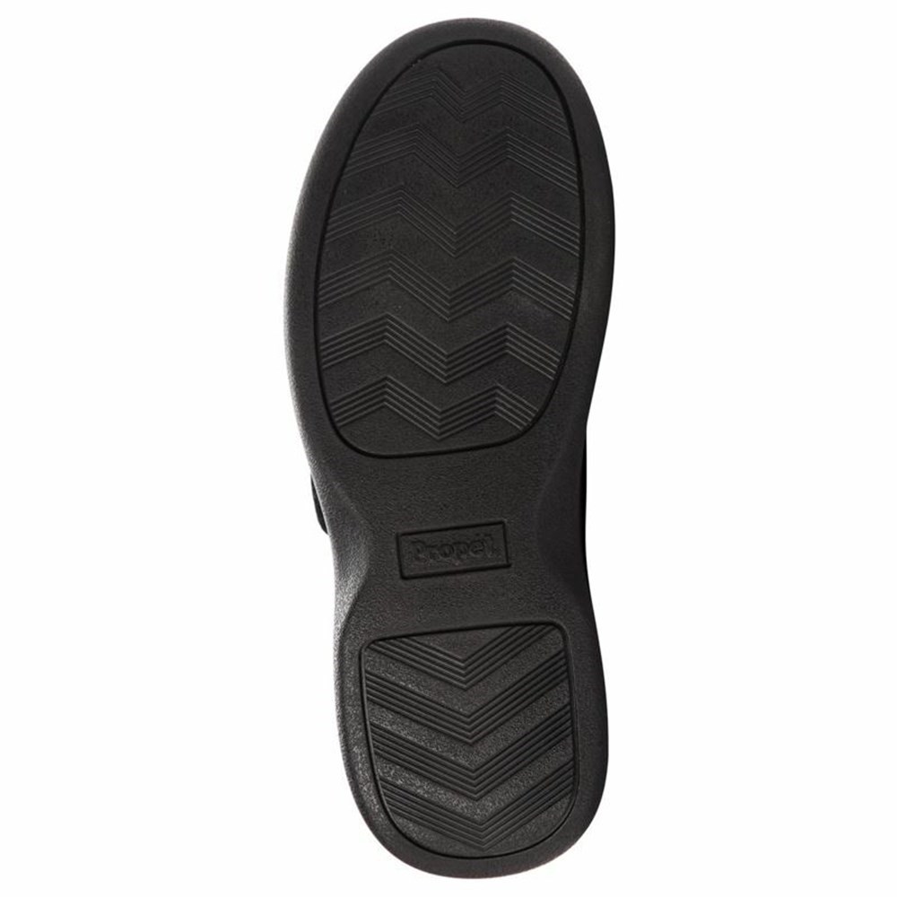 Pantuflas Propet Coleman Hombre Negras | RHTK-97036