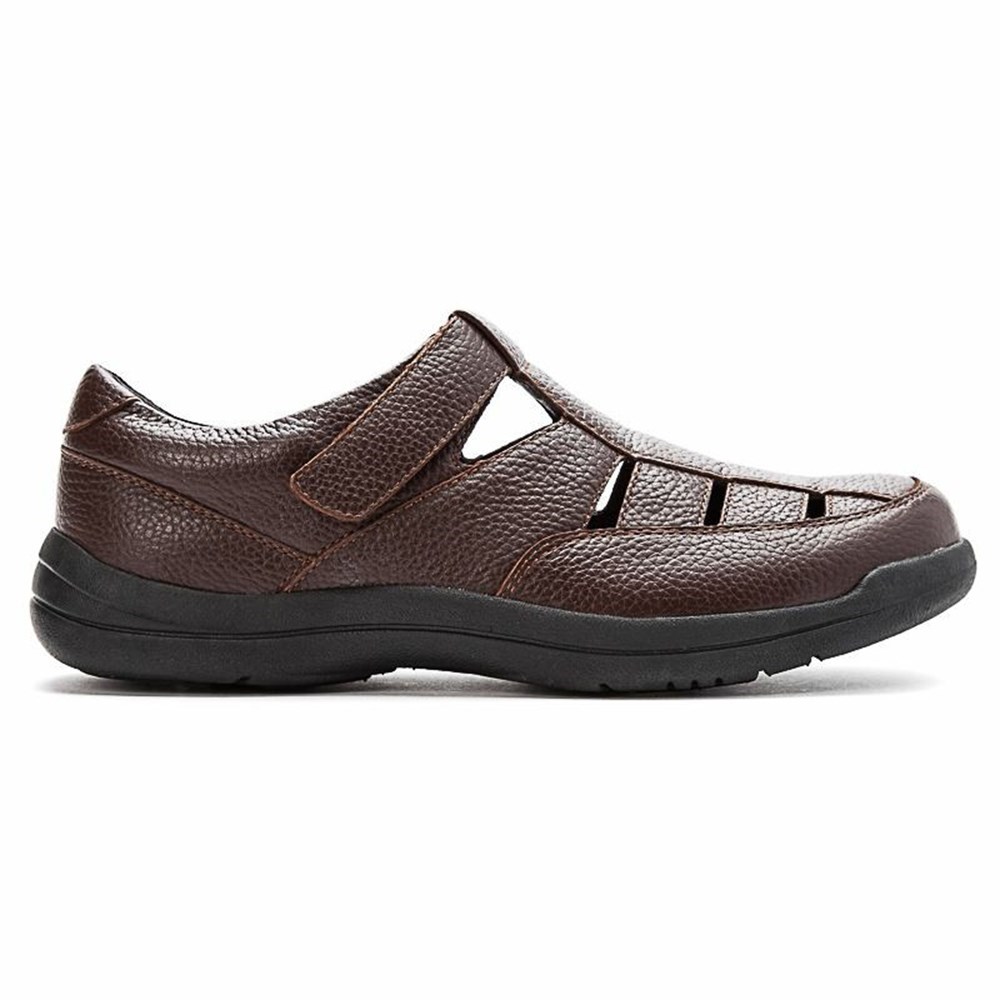 Sandalias Propet Bayport Hombre Marrones | DQUR-58031