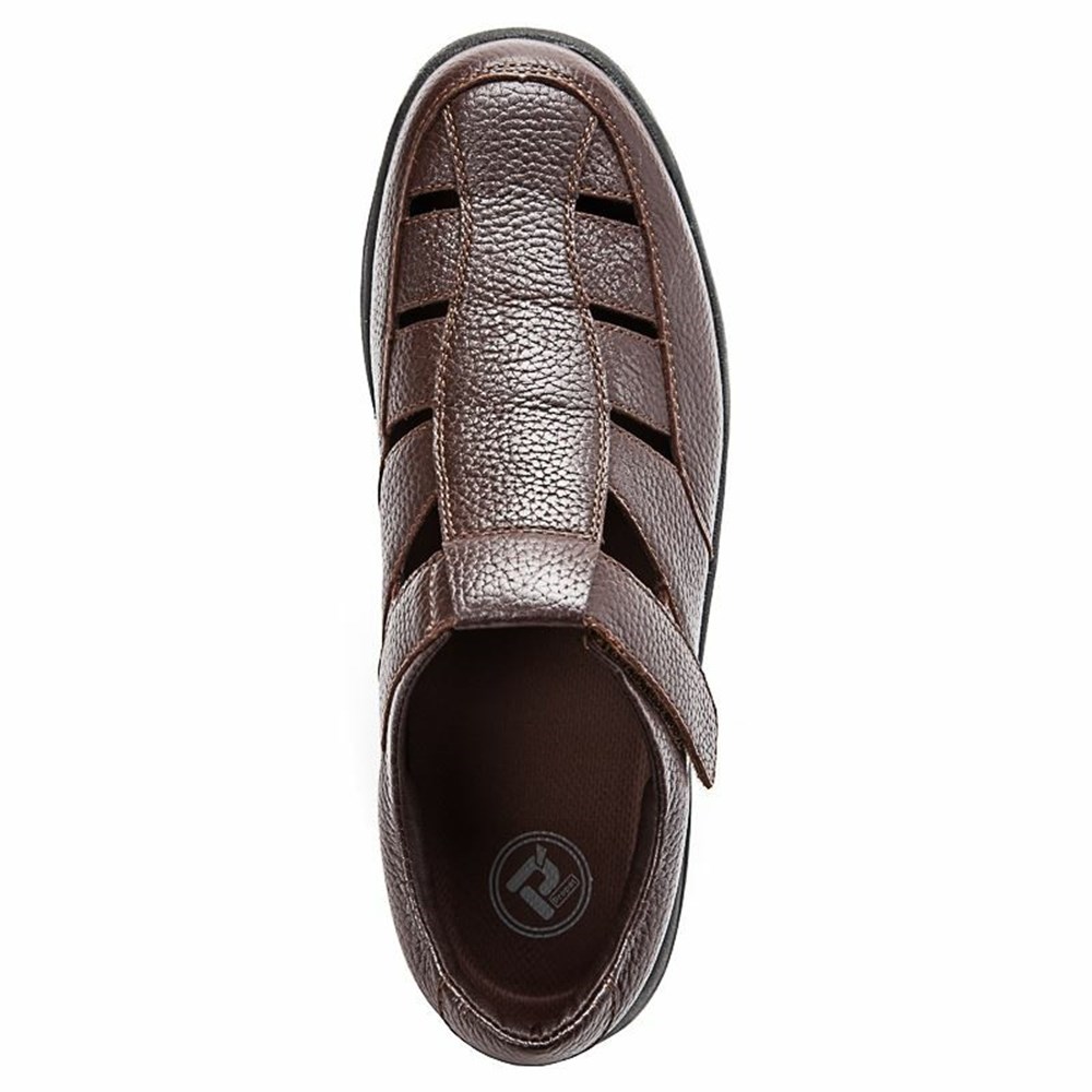 Sandalias Propet Bayport Hombre Marrones | DQUR-58031