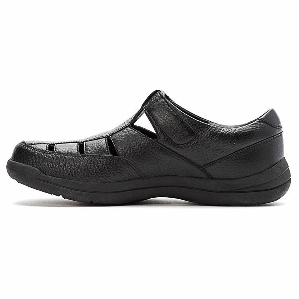 Sandalias Propet Bayport Hombre Negras | ZCIJ-76980