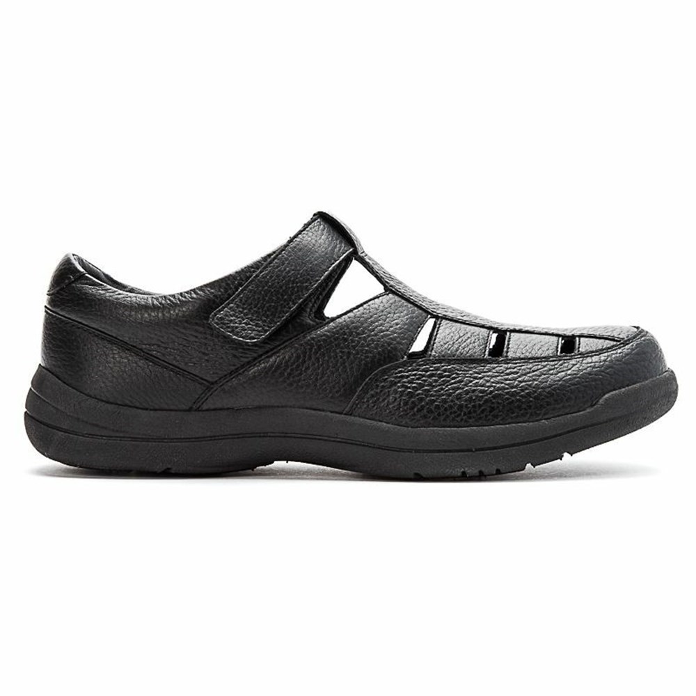 Sandalias Propet Bayport Hombre Negras | ZCIJ-76980