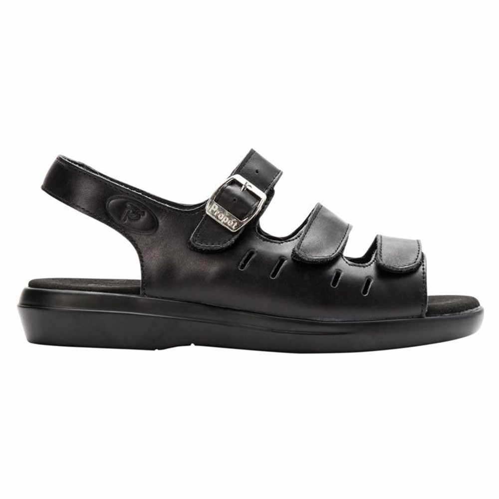 Sandalias Propet Breeze Mujer Negras | HNXO-73560