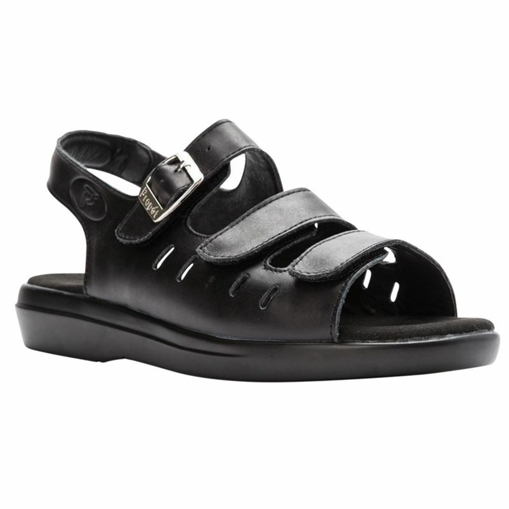 Sandalias Propet Breeze Mujer Negras | HNXO-73560