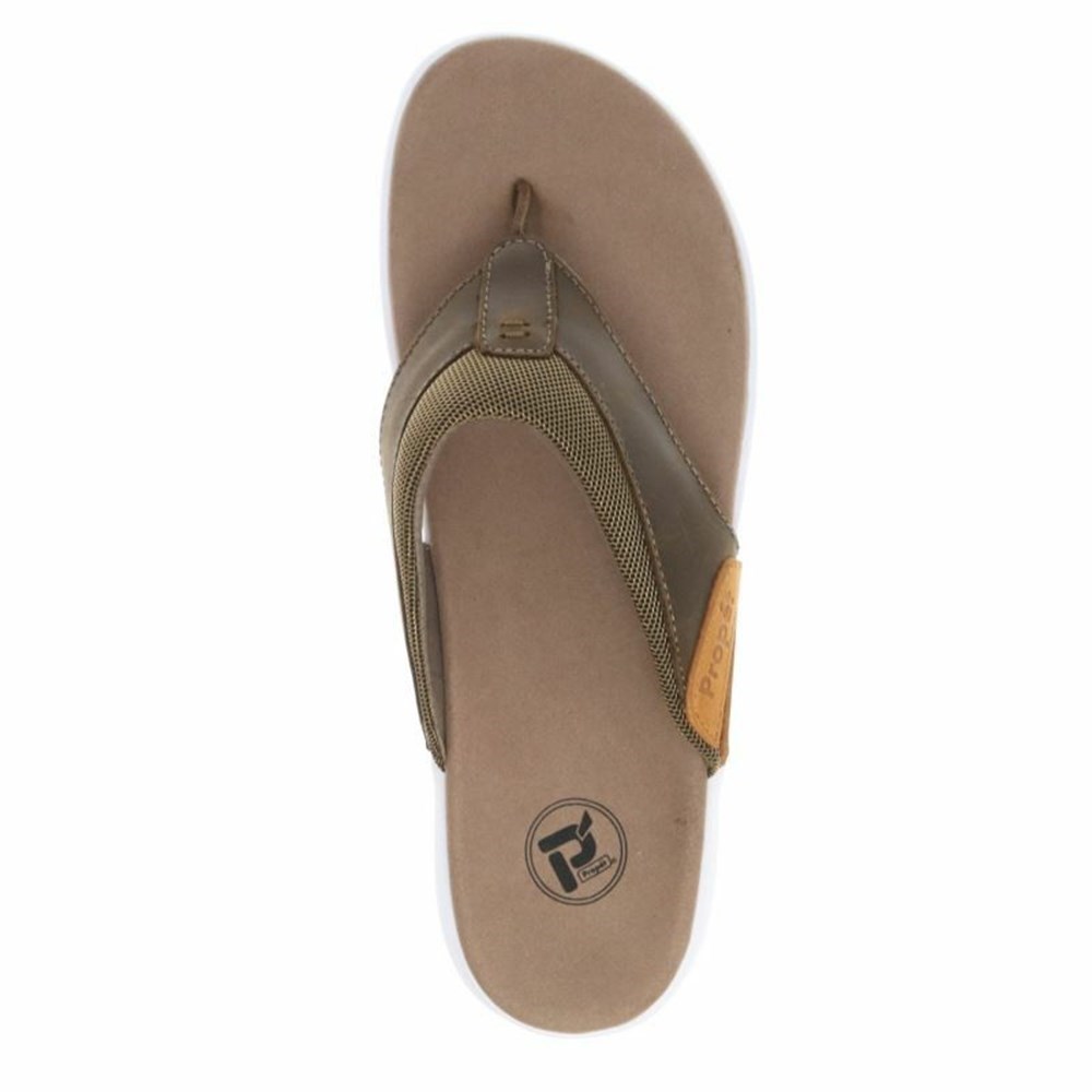 Sandalias Propet Easton Hombre Marrones | QNRF-70962