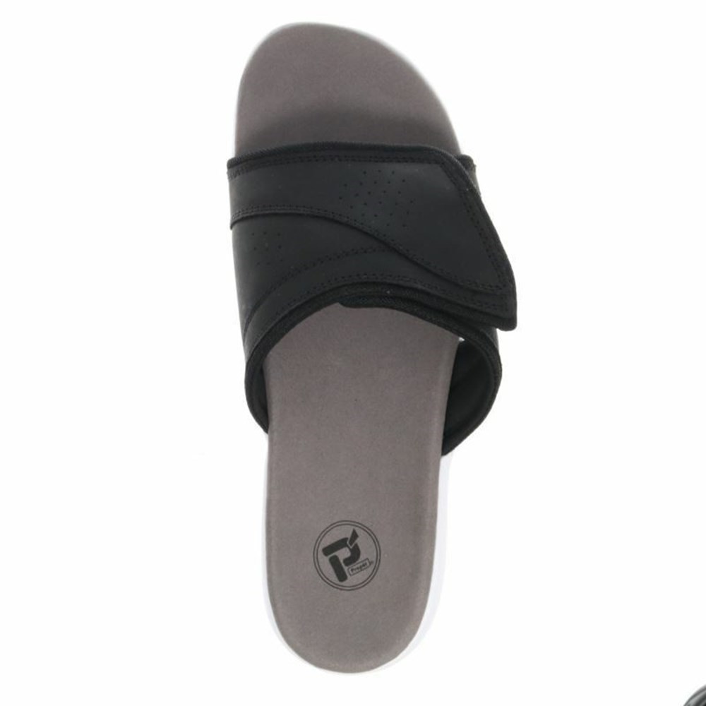 Sandalias Propet Emerson Hombre Negras | OBLM-78019