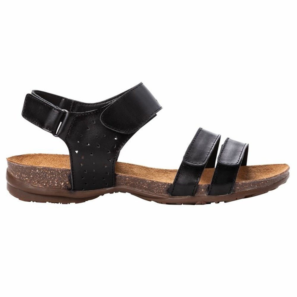 Sandalias Propet Farrah Mujer Negras | MKPL-89316