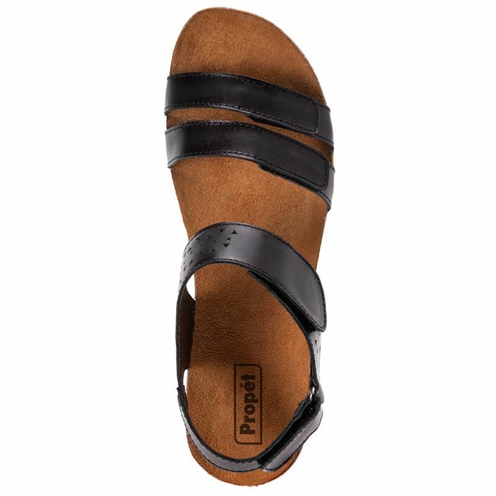 Sandalias Propet Farrah Mujer Negras | MKPL-89316