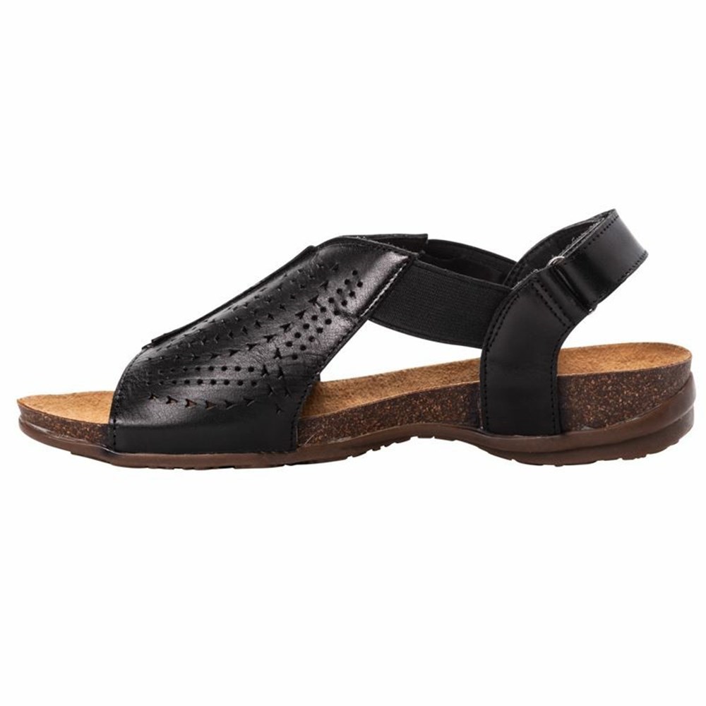 Sandalias Propet Feya Mujer Negras | QGPZ-80136