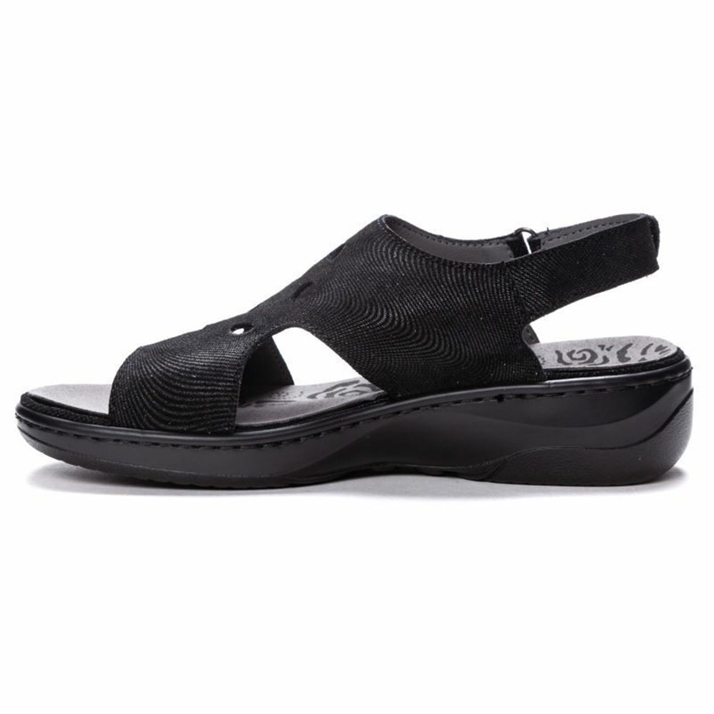 Sandalias Propet Gabbie Mujer Negras | AFMB-84251