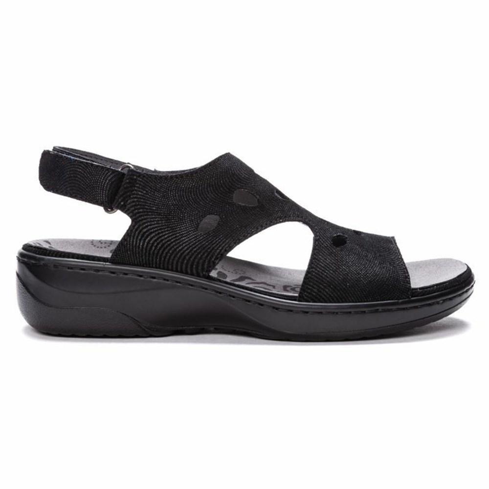 Sandalias Propet Gabbie Mujer Negras | AFMB-84251