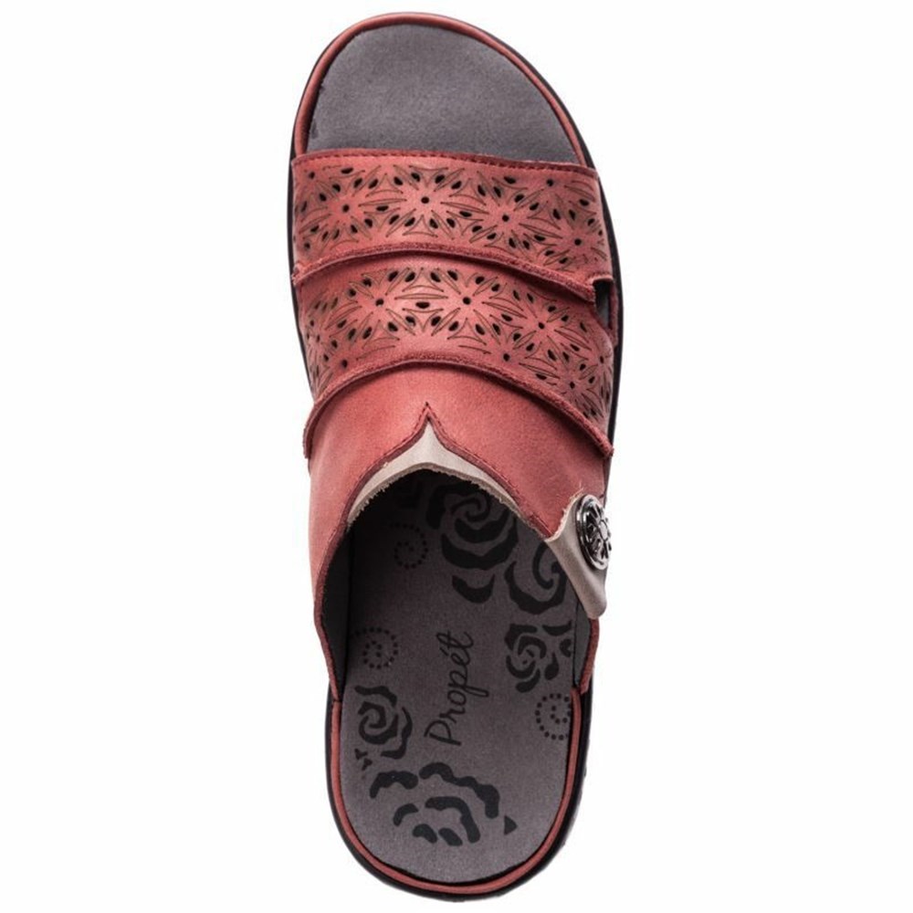 Sandalias Propet Gertie Mujer Burdeos | XQMN-01697