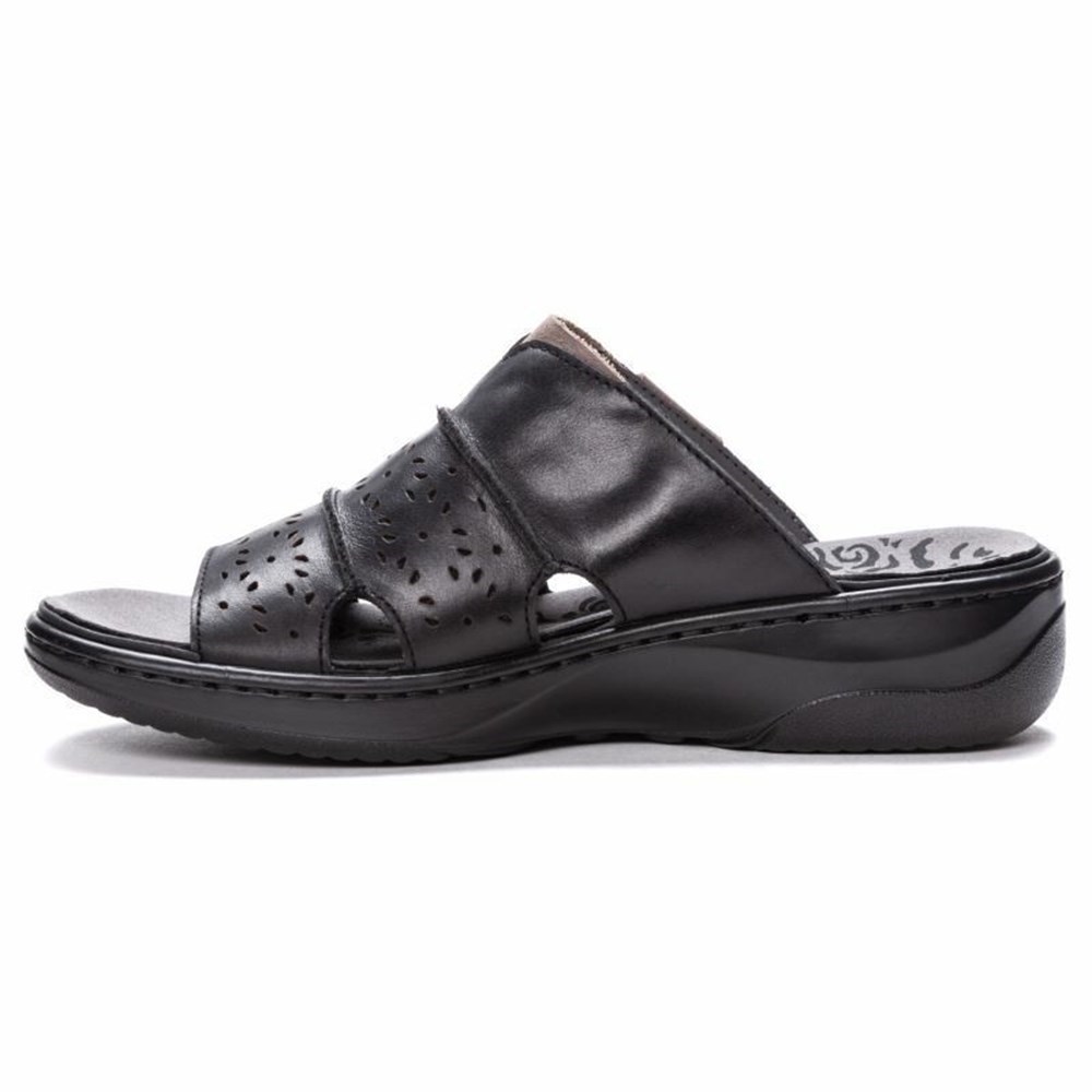 Sandalias Propet Gertie Mujer Negras | EGLF-25831