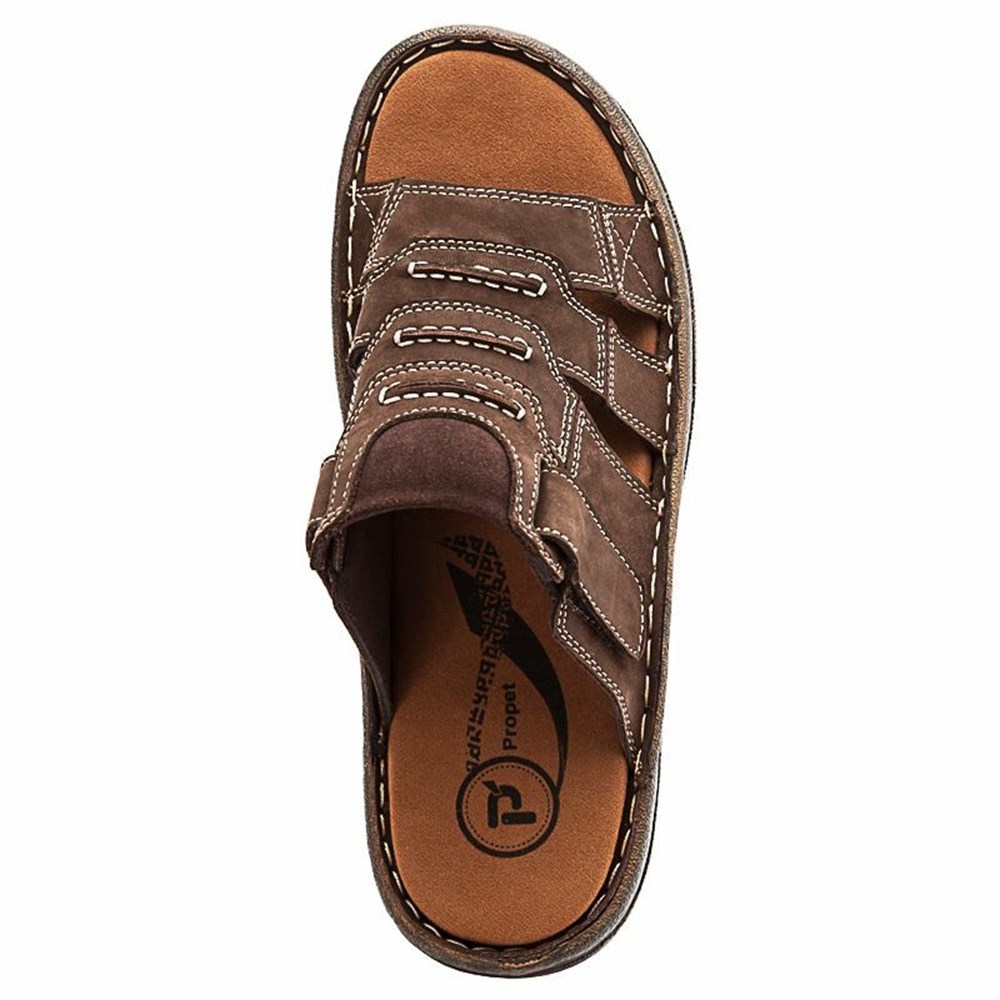 Sandalias Propet Jace Hombre Cafe | THEX-57849