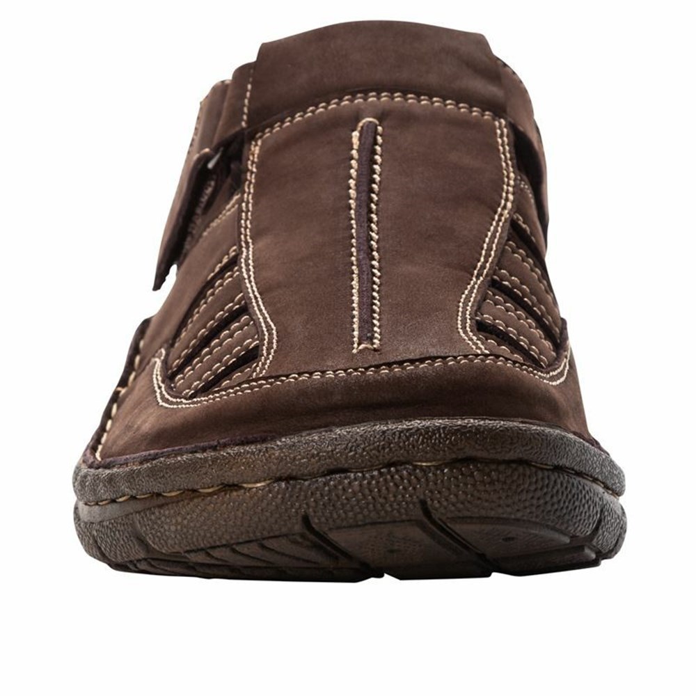 Sandalias Propet Jack Hombre Cafe | MNYG-91036