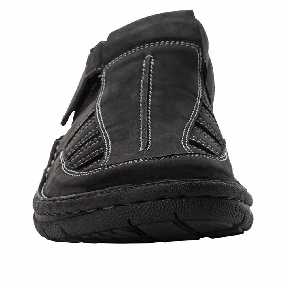 Sandalias Propet Jack Hombre Negras | FGUA-79613