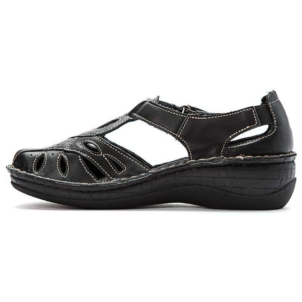 Sandalias Propet Jenna Mujer Negras | IXZO-28936