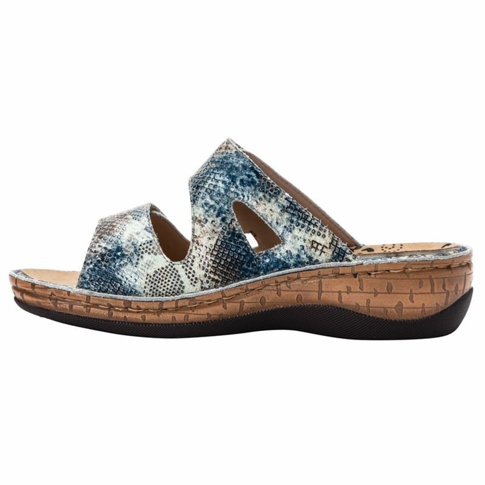 Sandalias Propet Joelle Mujer Azules Serpent | CQJI-25871