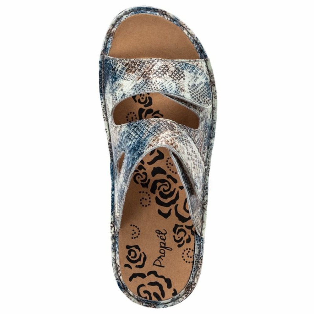 Sandalias Propet Joelle Mujer Azules Serpent | CQJI-25871