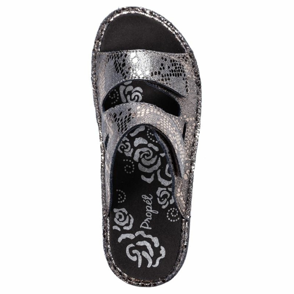 Sandalias Propet Joelle Mujer Gris Serpent | FROB-17360