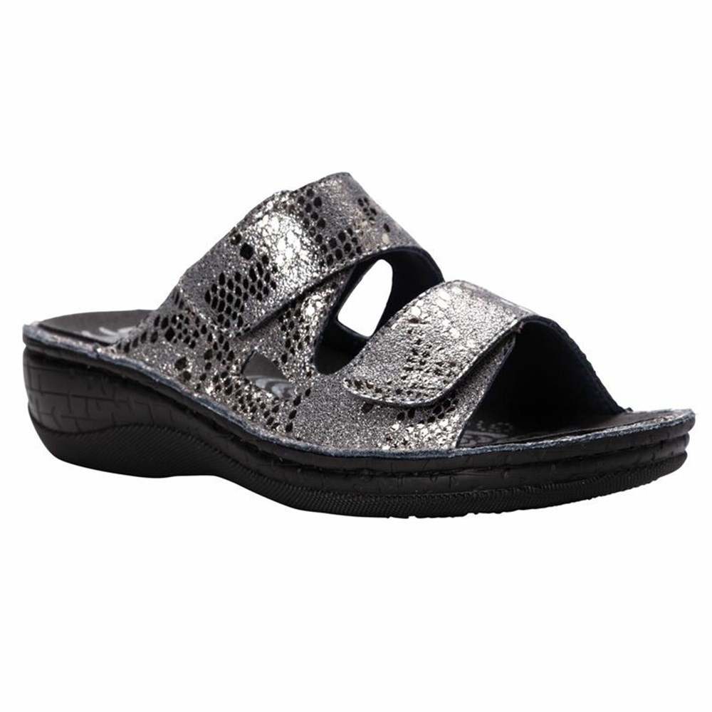 Sandalias Propet Joelle Mujer Gris Serpent | FROB-17360