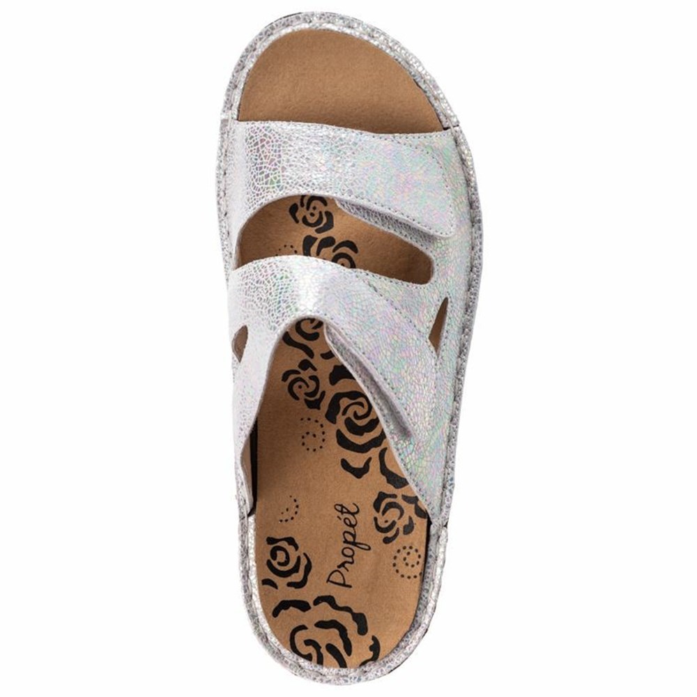 Sandalias Propet Joelle Mujer Plateadas | TSAQ-15473