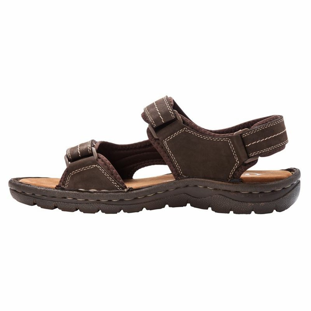 Sandalias Propet Jordy Hombre Cafe | SUCY-45127