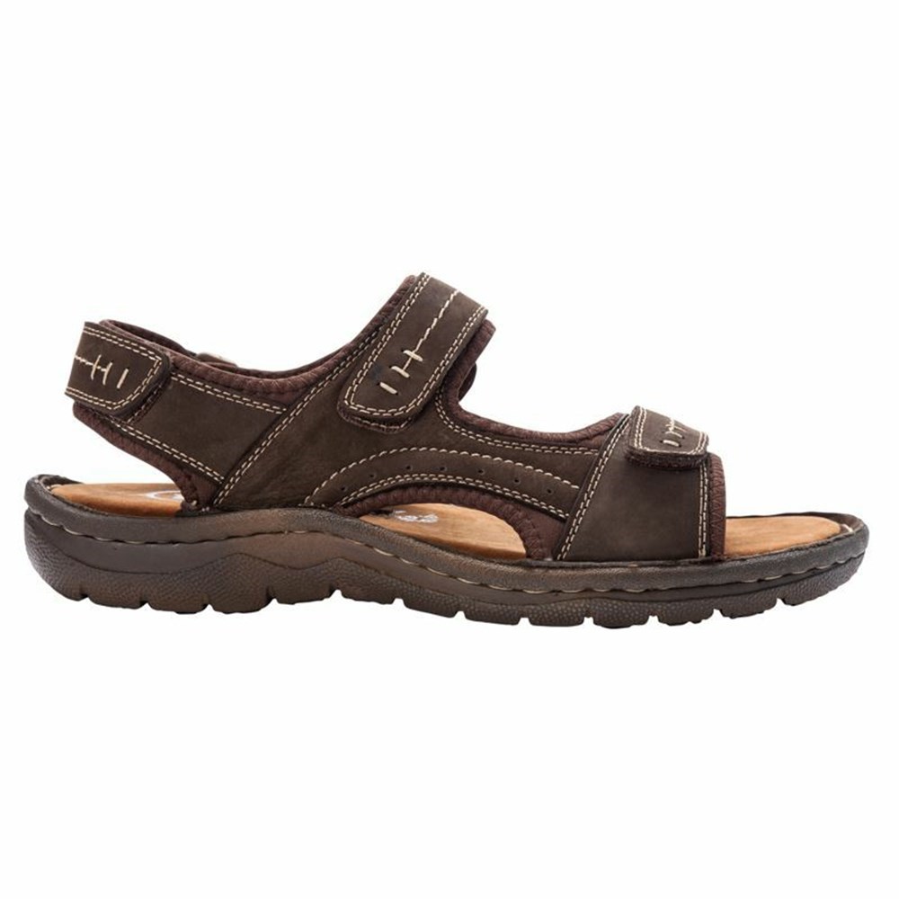 Sandalias Propet Jordy Hombre Cafe | SUCY-45127