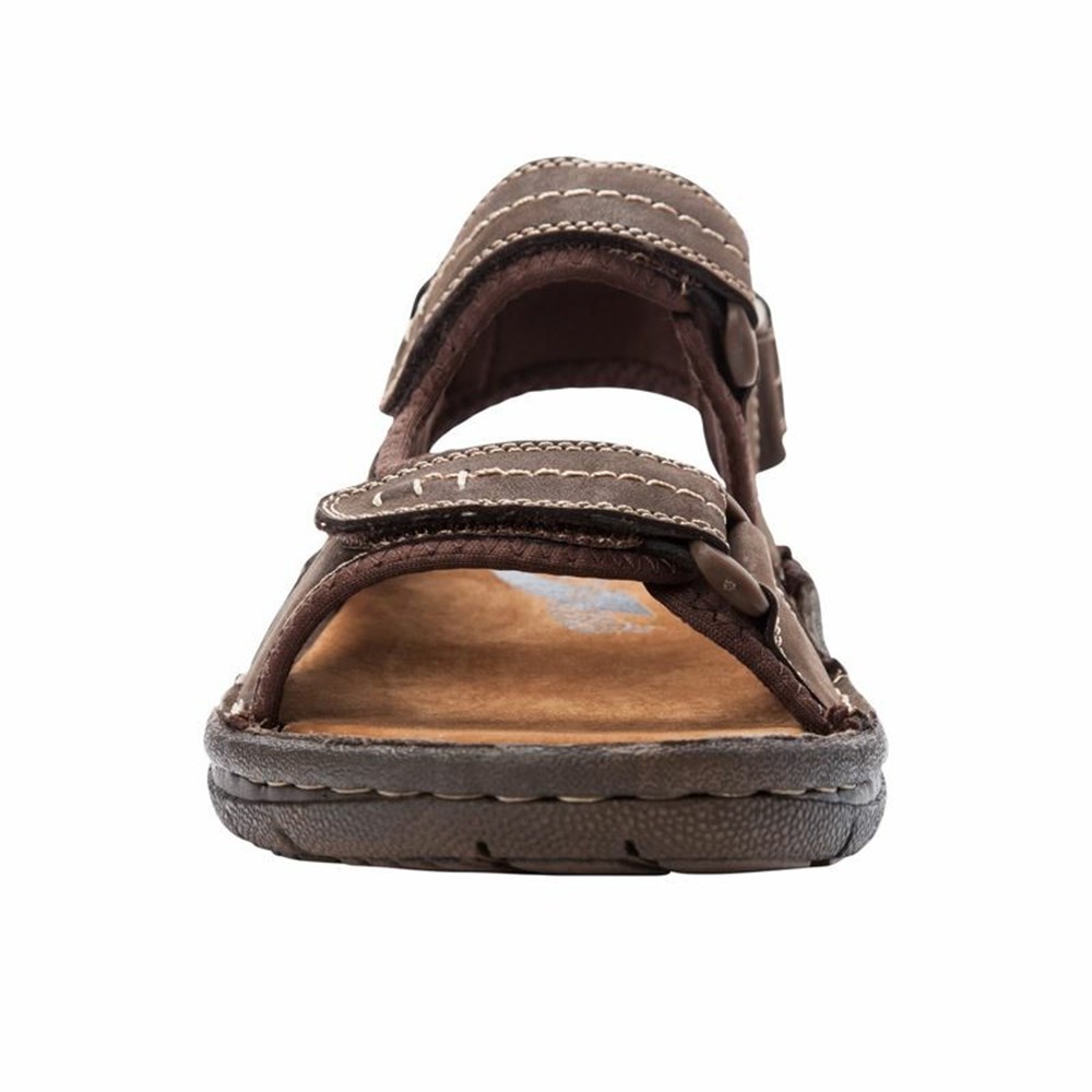 Sandalias Propet Jordy Hombre Cafe | SUCY-45127