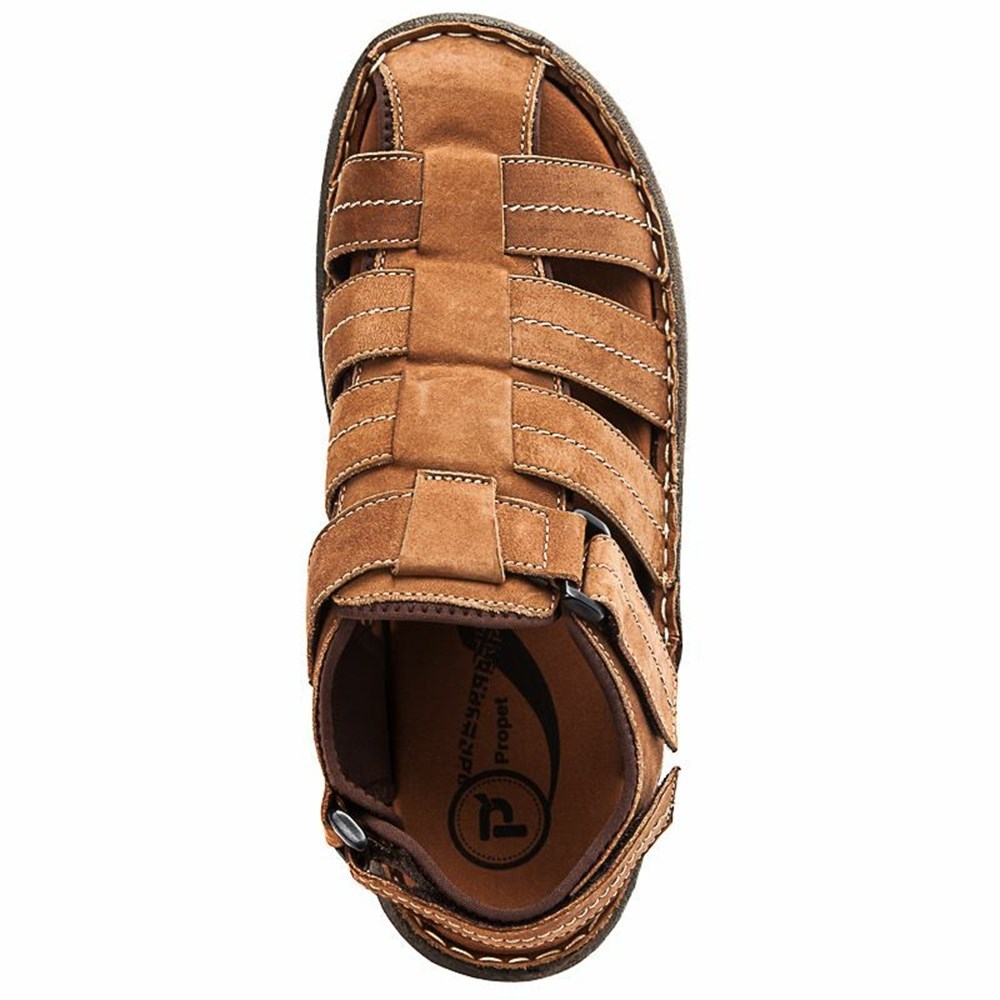 Sandalias Propet Joseph Hombre Marrones | LJMO-87623