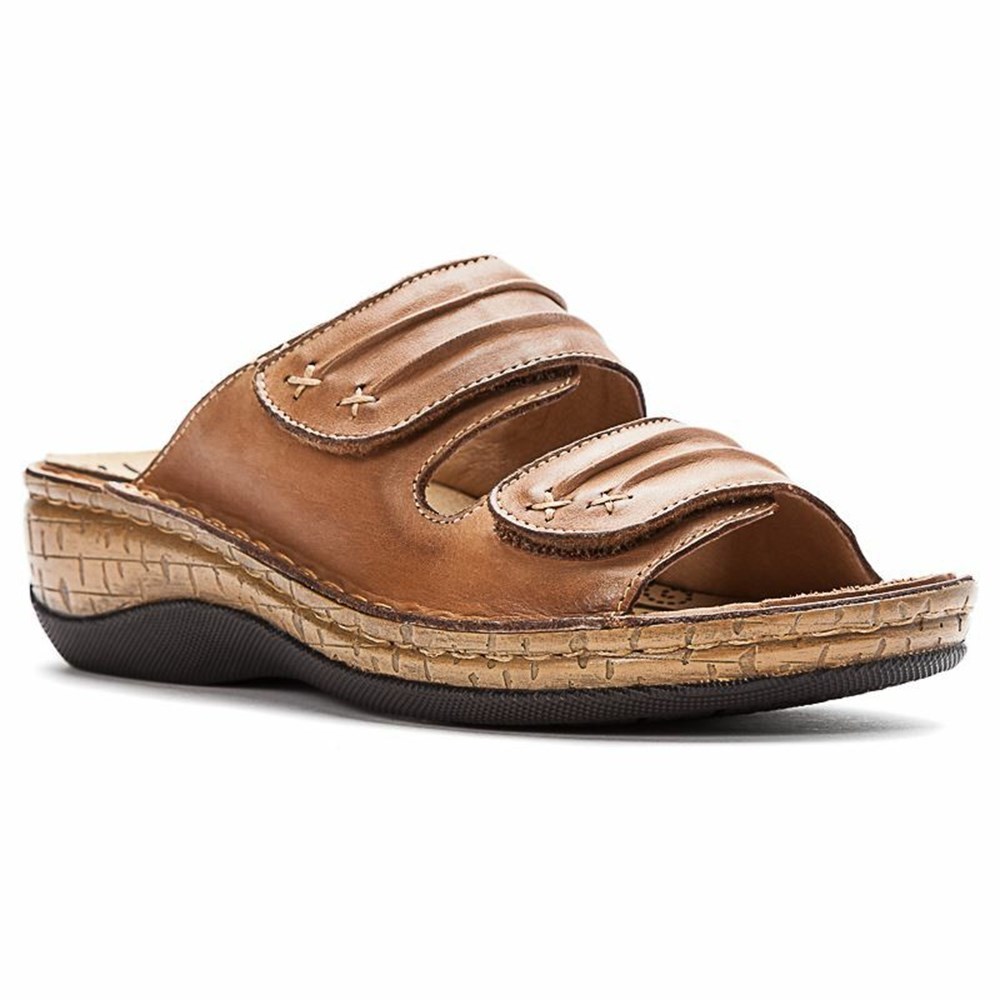 Sandalias Propet June Mujer Marrones | YRZD-29876