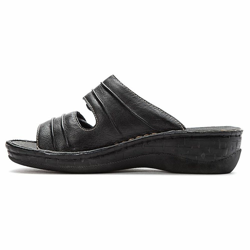 Sandalias Propet June Mujer Negras | XOFS-35167