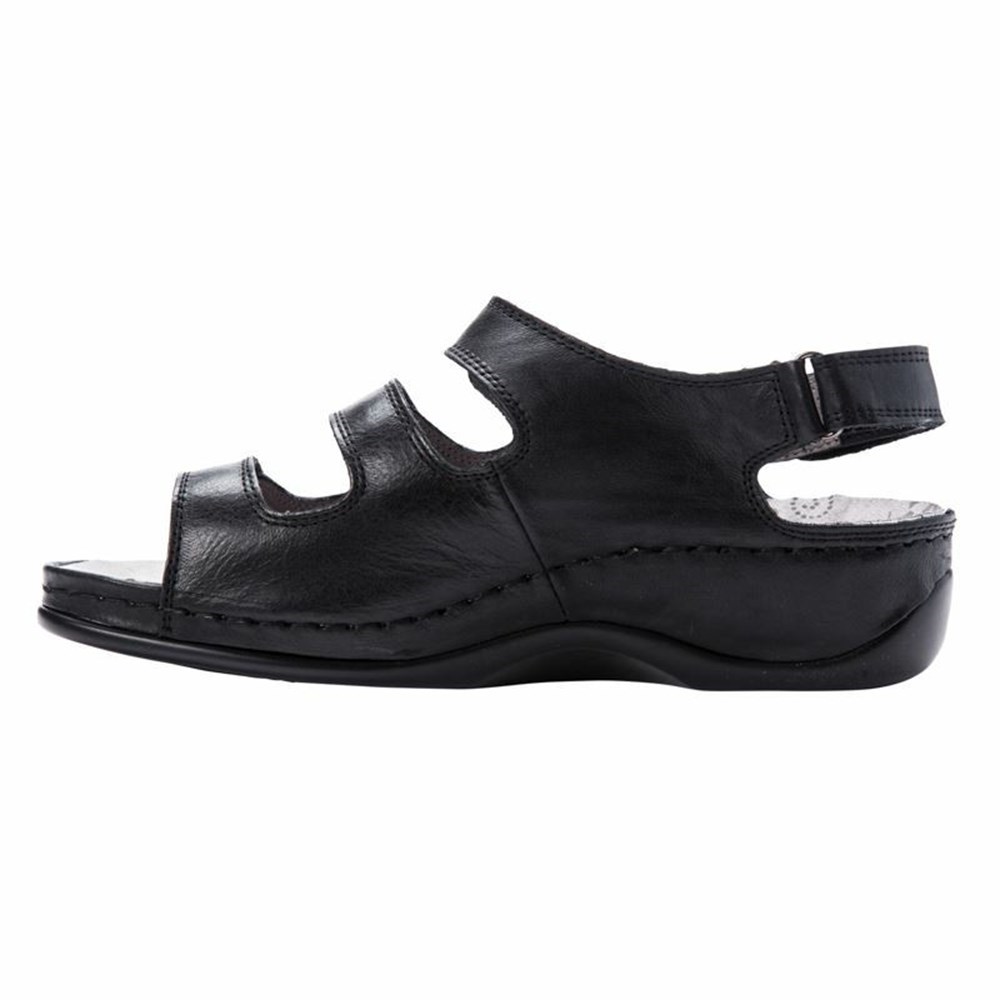 Sandalias Propet Kara Mujer Negras | CWMT-40681