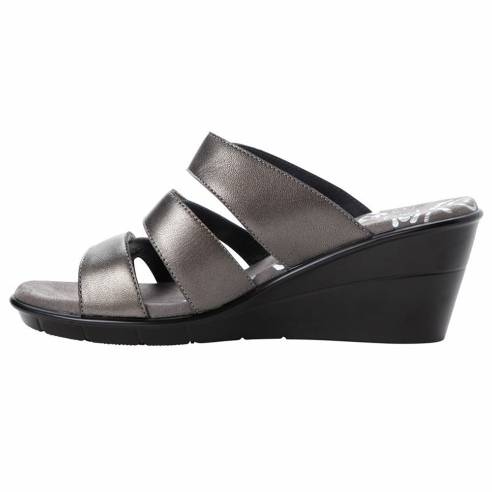 Sandalias Propet Lexie Mujer Plateadas | PJZR-56194