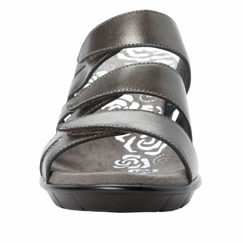 Sandalias Propet Lexie Mujer Plateadas | PJZR-56194