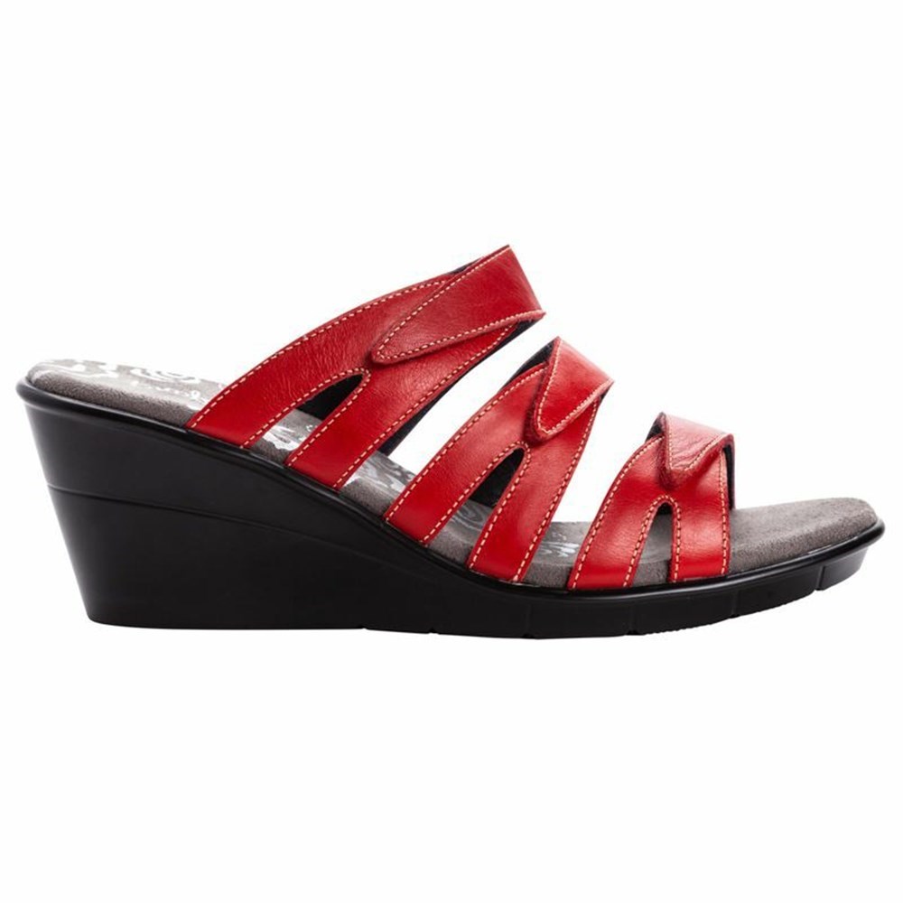 Sandalias Propet Lexie Mujer Rojas | GFTL-69815