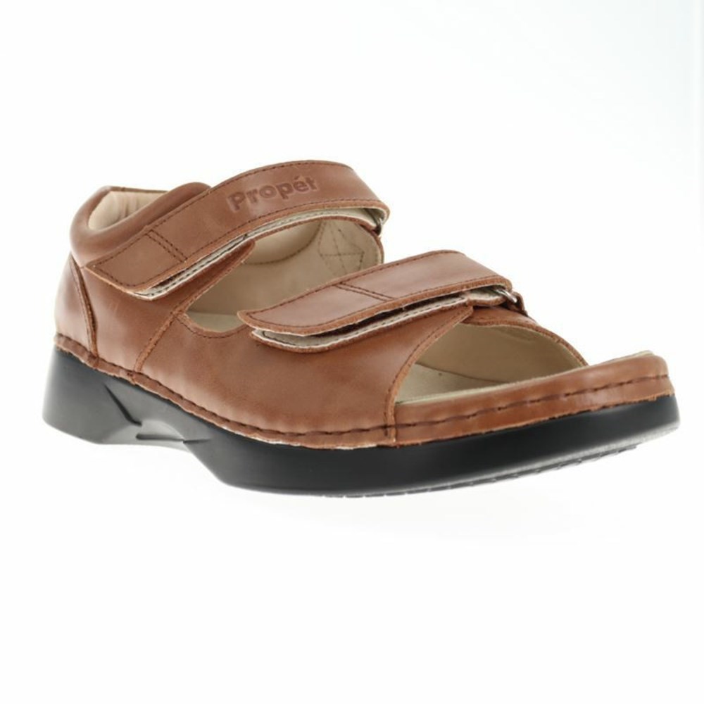 Sandalias Propet Pedic Walker Mujer Negras | CQKZ-05314