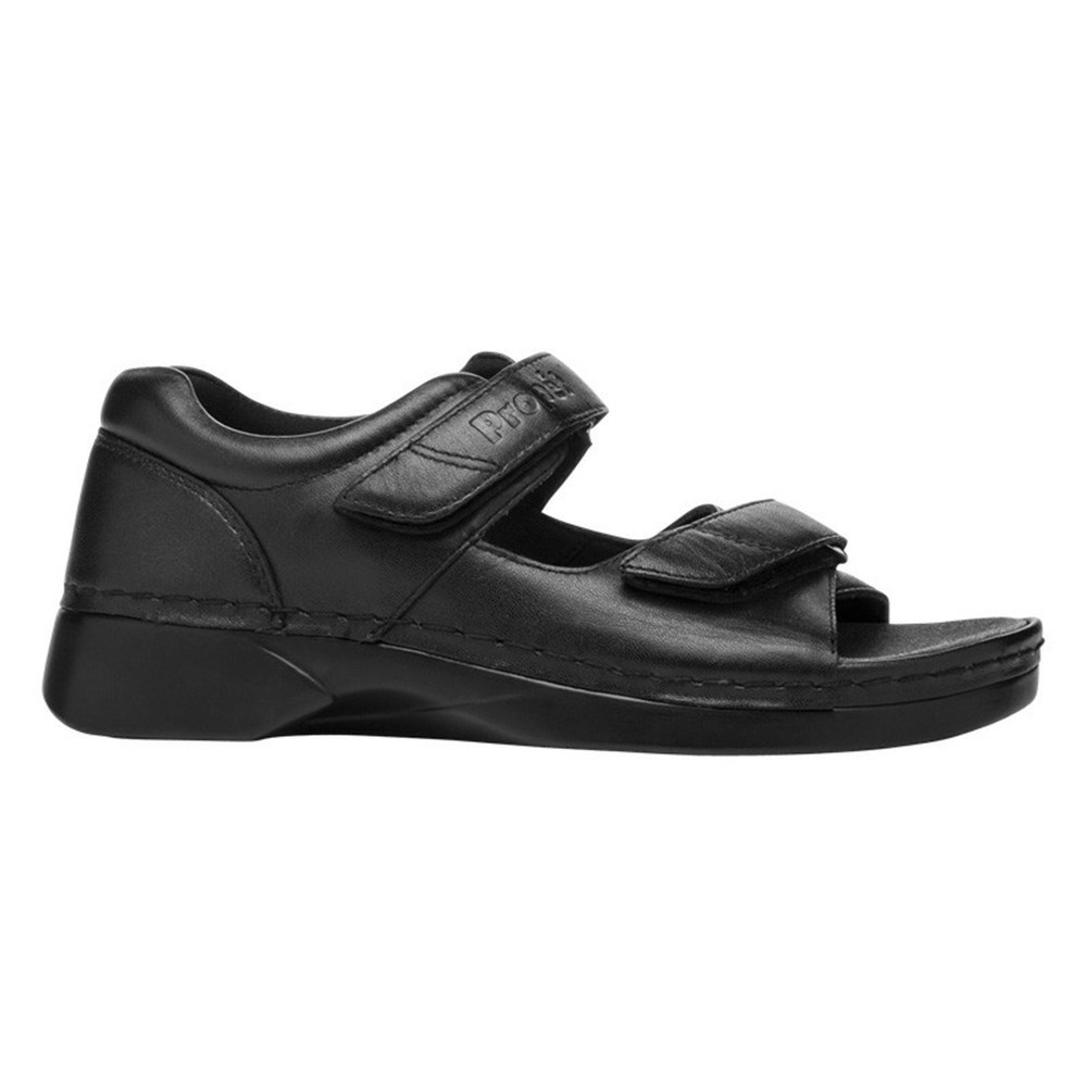 Sandalias Propet Pedic Walker Mujer Negras | JNBV-49205